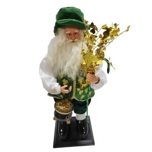 Vtg St.Nicholas Square Spirit of Santa Irish Ireland Pot of gold lucky clover